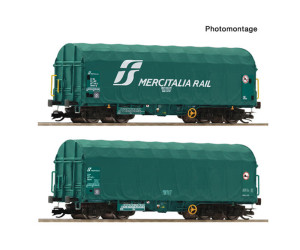 Set dvou vozů Shimmns s posuvnou plachtou, Mercitalia Rail, VI. epocha, TT, Roco 6680059