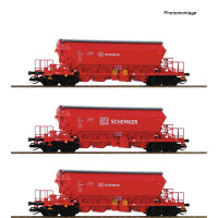 Set tří vozů Taoos pro přepravu draselné soli, DB Schenker, VI. epocha, TT, Roco 6680062 Set tří vozů Taoos pro přepravu draselné soli, DB Schenker, VI. epocha, TT, Roco 6680062