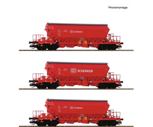 Set tří vozů Taoos pro přepravu draselné soli, DB Schenker, VI. epocha, TT, Roco 6680062