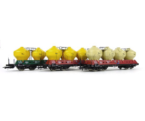 Set tří nádobových vozů Raj, ČSD, IV. epocha, H0, DOPRODEJ, AKCE !, Roco 77001
