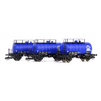 Set tří kotlových vozů typu Deutz, DR, BUNA, IV. epocha, TT, Saxonia 120069