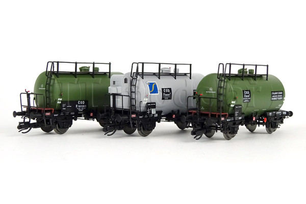Set tří kotlových vozů Deutz, ČSD, III. epocha, TT, limitovaná série pro DS model, Saxonia 120089