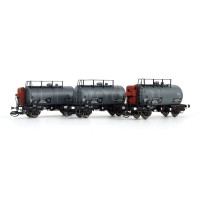 Set tří kotlových vozů typu Deutz, DRG, "Ölverein 2", II. epocha, nová provozní čísla, TT, Saxonia 120114-2