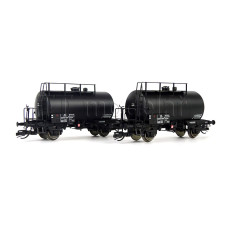 Set dvou kotlových vozů Deutz, DSB, III. epocha, TT, Saxonia Modellbau 120147