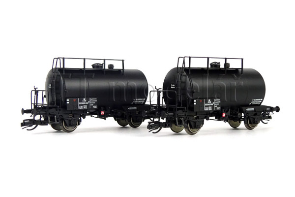 Set dvou kotlových vozů Deutz, DSB, III. epocha, TT, Saxonia Modellbau 120147