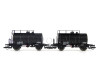 Set dvou kotlových vozů Deutz, DSB, III. epocha, TT, Saxonia Modellbau 120147