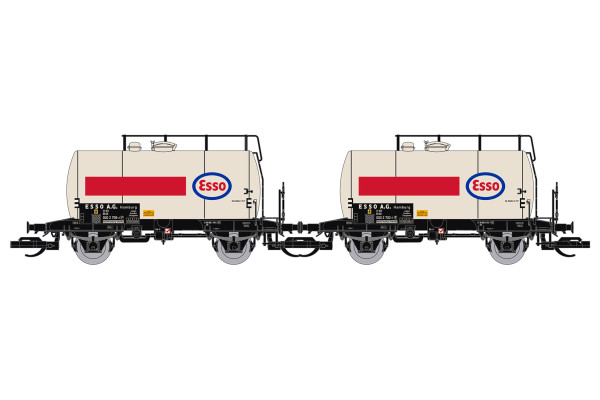Set dvou kotlových vozů Deutz, DB, "ESSO", IV. epocha, TT, Saxonia Modellbau 120291 Set dvou kotlových vozů Deutz, DB, "ESSO", IV. epocha, TT, Saxonia Modellbau 120291