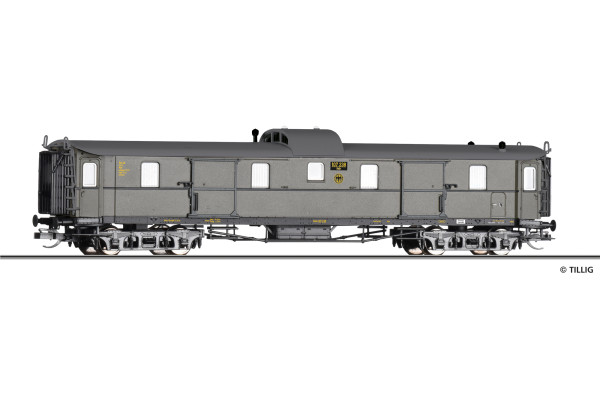 Zavazadlový vůz Pw4ü, DRG, II. epocha, TT, Tillig 12062 Zavazadlový vůz Pw4ü, DRG, II. epocha, TT, Tillig 12062