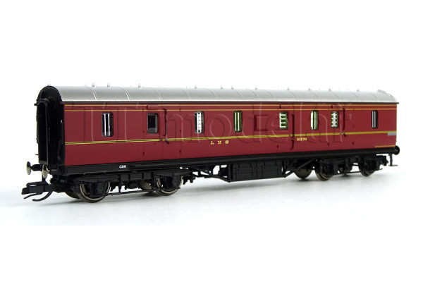 Zavazadlový vůz 50’ Passenger Brake, 31236, LMS, II.–III. epocha, TT, Hornby TT4010