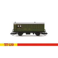 Dvouosý zavazadlový vůz, s brzdou, '766', SR, I. epocha, TT, Hornby TT4054