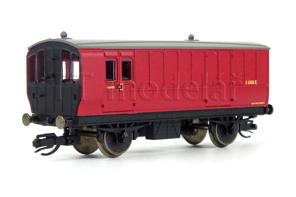 Osobní vůz Third Brake, s oddílem pro zavazadla a průvodčího, BR, III. epocha, TT, Hornby TT4062
