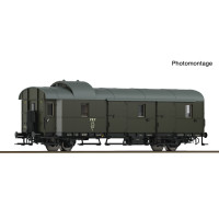 Zavazadlový vůz D, PKP, IV. epocha, TT, Roco 6280084 Zavazadlový vůz D, PKP, IV. epocha, TT, Roco 6280084