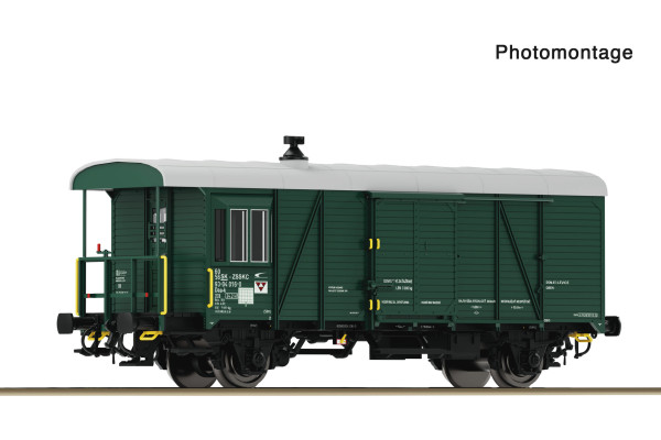 Služební vůz pro nákladní vlaky řady Daa-k, ZSSK Cargo, VI. epocha, TT, Roco 6680044 Služební vůz pro nákladní vlaky řady Daa-k, ZSSK Cargo, VI. epocha, TT, Roco 6680044