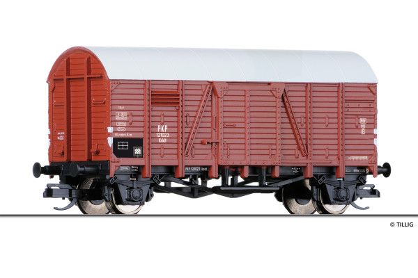 Krytý nákladní vůz Kddt, PKP, III. epocha, TT, Tillig 95238