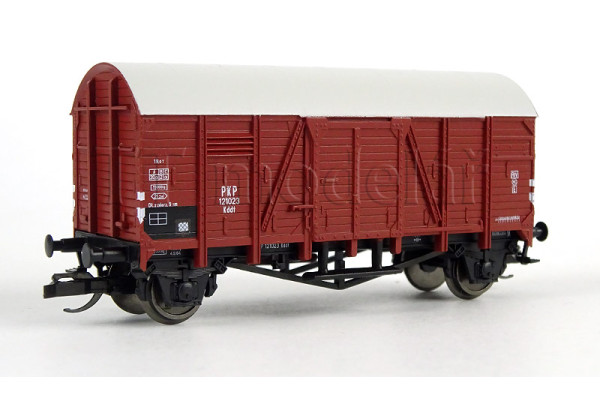 Krytý nákladní vůz Kddt, PKP, III. epocha, TT, Tillig 95238 Krytý nákladní vůz Kddt, PKP, III. epocha, TT, Tillig 95238