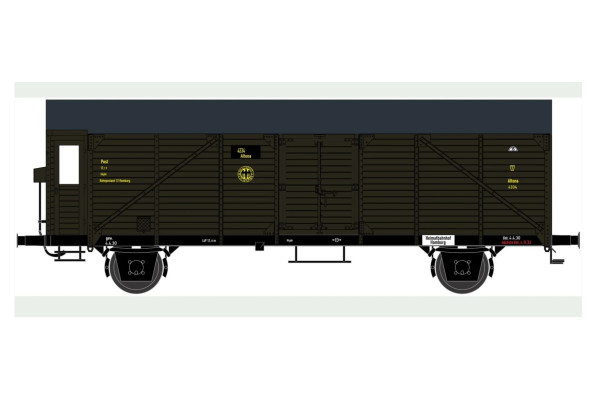 Poštovní chladicí vůz c/10,8, DRP, II. epocha, TT, Haedl 113251