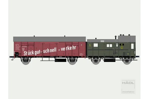 Jednotka Leig složená z vozů Dresden a Pwg pr14, DRG, II. epocha, TT, Haedl 116181 Jednotka Leig složená z vozů Dresden a Pwg pr14, DRG, II. epocha, TT, Haedl 116181