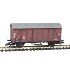 Krytý vůz Gm 39, DB, patinovaný, III. epocha, TT, IGRA MODEL 96600004w