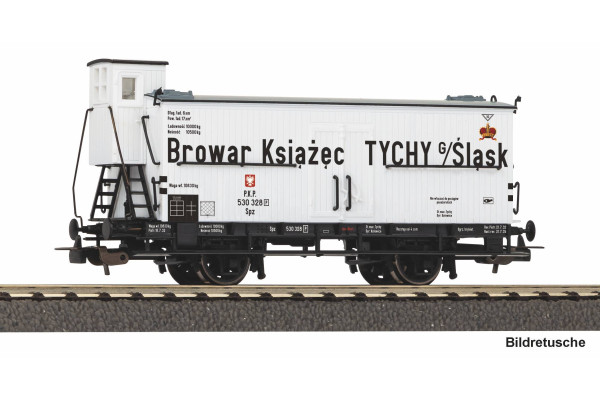 Krytý vůz na přepravu piva, s brzdařskou budkou, PKP, II. epocha, H0, Piko 24557