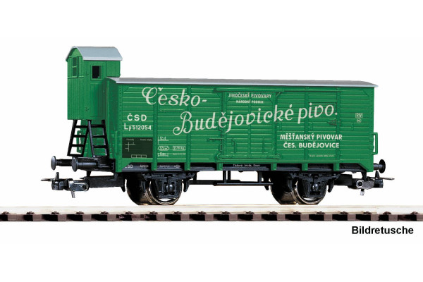 Krytý vůz na přepravu piva, s brzdařskou budkou, ČSD, III. epocha, H0, Piko 24561