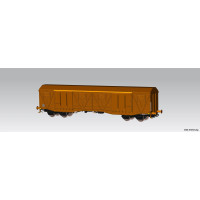 Velkoprostorový krytý vůz 401 Ka, PKP, V. epocha, H0, Piko 58474