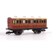 Dvouosý osobní vůz 1. třídy, '474', LB&SCR, I. epocha, TT, Hornby TT4055