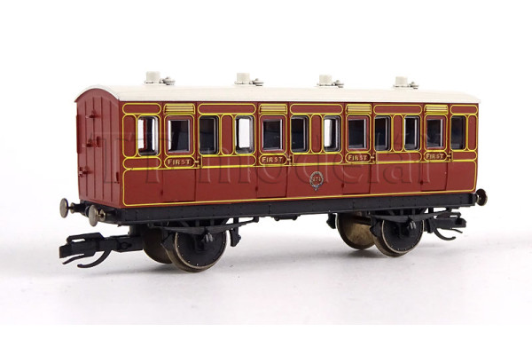Dvouosý osobní vůz 1. třídy, '474', LB&SCR, I. epocha, TT, Hornby TT4055