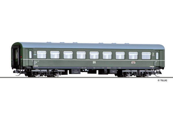 Osobní rekonstruovaný vůz B4gml, muzejní, III.–VI. epocha, TT, model Galerie Tillig 2027, Tillig 502750 Osobní rekonstruovaný vůz B4gml, muzejní, III.–VI. epocha, TT, model Galerie Tillig 2027, Tillig 502750