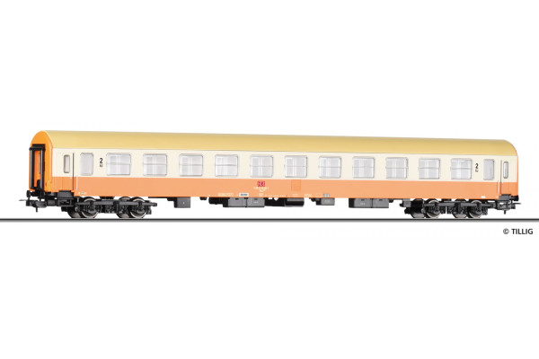 Osobní vůz 2. třídy Bomz 283 typu „Halberstadt“, DB AG, H0, V. epocha, Tillig 75016