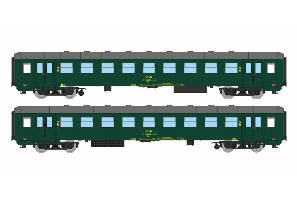 Osobní vůz 2. třídy Bai "Osmidveřák", Jihlava 1, ČSD, IV. epocha, TT, IGRA MODEL 97000033