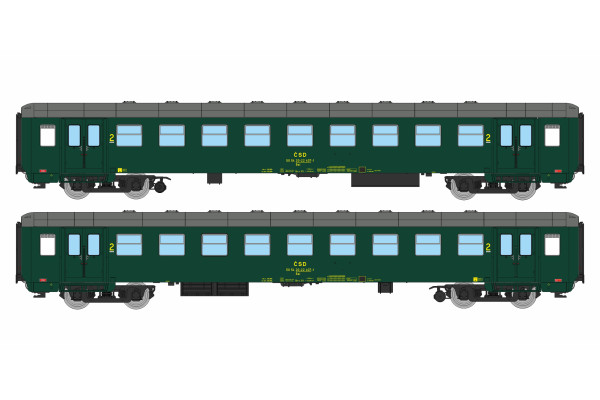 Osobní vůz 2. třídy Bai "Osmidveřák", Jihlava 2, ČSD, IV. epocha, TT, IGRA MODEL 97000034