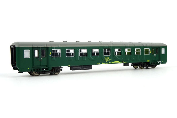 Osobní vůz 2. třídy Bai "Osmidveřák", Jihlava 2, ČSD, IV. epocha, TT, IGRA MODEL 97000034