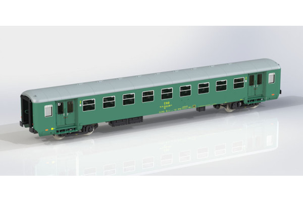 Osobní vůz 2. třídy By, Zvolen, ČSD, IV. epocha, jednorázová série, H0, IGRA MODEL 97110072 Osobní vůz 2. třídy By, Zvolen, ČSD, IV. epocha, jednorázová série, H0, IGRA MODEL 97110072