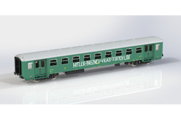 Osobní vůz 2. třídy Bai, ČSD, 1968, III. epocha, jednorázová série, H0, IGRA MODEL 97110073 Osobní vůz 2. třídy Bai, ČSD, 1968, III. epocha, jednorázová série, H0, IGRA MODEL 97110073