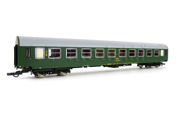 Osobní vůz 2. třídy řady Ba, typ Y/B-70, ČSD, IV. epocha, H0, Roco 6200169