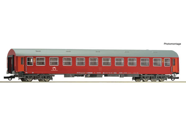 Osobní vůz 2. třídy typu Y/B-70 B, červený, ZSSK, V.–VI. epocha, H0, Roco 6200231 Osobní vůz 2. třídy typu Y/B-70 B, červený, ZSSK, V.–VI. epocha, H0, Roco 6200231