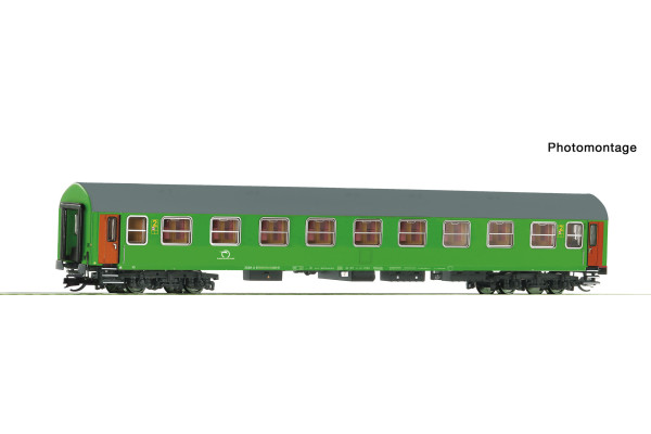 Osobní vůz 2. třídy, ZSSK, bývalá 1. třída, 9 oken, V.–VI. epocha, TT, Roco 6280037