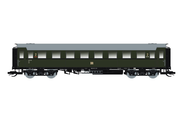 Osobní vůz 2. třídy C4Ü Sa 07, DR, III. epocha, nové provozní číslo, TT, Saxonia 120182-2