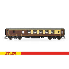 Osobní vůz Pullman Third Class Brake Car No 54, II. epocha, TT, Hornby TT4004B