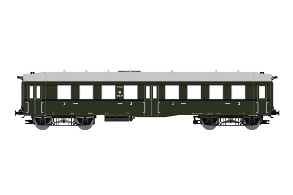 Osobní vůz 3. třídy Cix typu Altenberg, PKP, III. epocha, TT, Saxonia 120052
