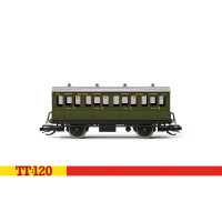 Dvouosý osobní vůz 1. třídy, '7512', SR, I. epocha, TT, Hornby TT4051