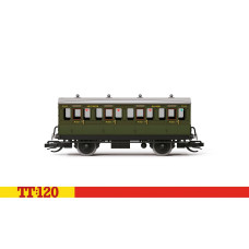 Dvouosý osobní vůz 1. třídy, '7512', SR, I. epocha, TT, Hornby TT4051