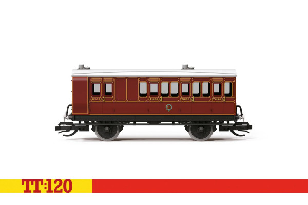 Dvouosý osobní vůz 3. třídy, s brzdou, '941', LB&SCR, I. epocha, TT, Hornby TT4057
