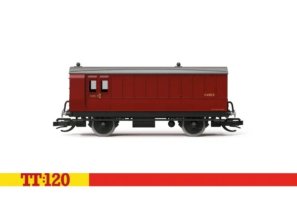 Osobní vůz Third Brake, s oddílem pro zavazadla a průvodčího, BR, III. epocha, TT, Hornby TT4062