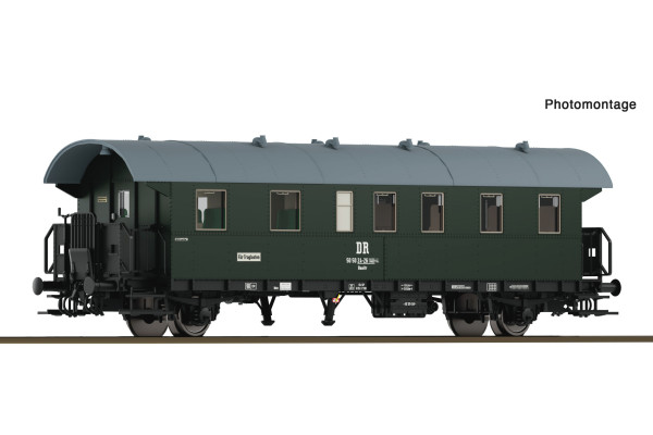 Osobní vůz 2. třídy "Donnerbüchse", DR, s nákladním oddílem, IV. epocha, TT, Roco 6280049