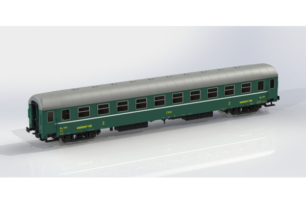 Lehátkový vůz 2. třídy Bac, ČSD, Praha, III. epocha, TT, IGRA MODEL 97200034