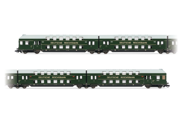 Patrová jednotka, čtyřdílná s řídicím oddílem, DR, zeleno-šedá, III. epocha, TT, Arnold HN9523