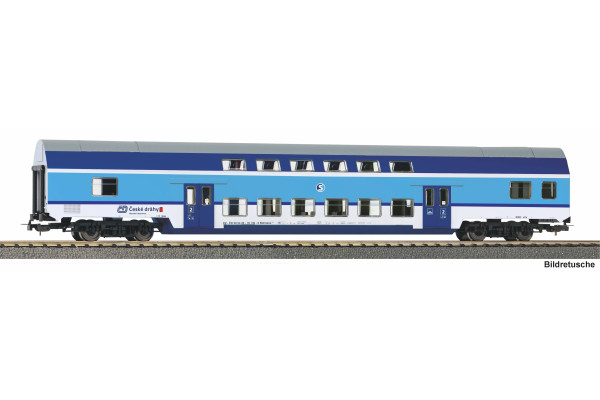 Čtyřnápravový patrový osobní vůz 2. třídy Bdmteeo, Najbrt ČD, VI. epocha, H0, Piko 27755