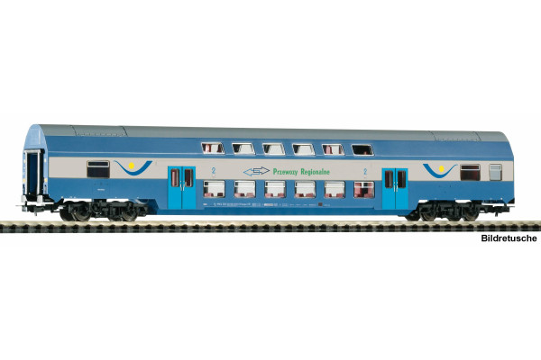 Čtyřnápravový patrový osobní vůz řady Bmnopux, Przewozy Regionalne, VI. epocha, H0, Piko 53108