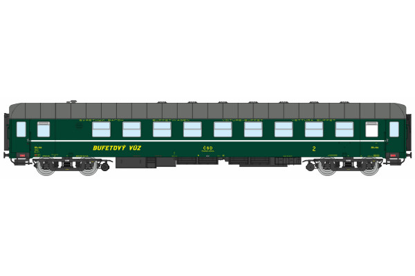 Bufetový vůz Bra, Praha, ČSD, III. epocha, H0, IGRA MODEL 97110070